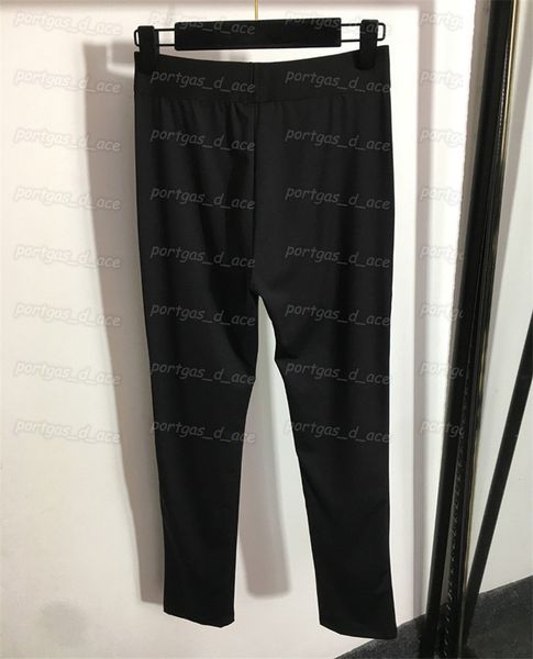 

2023 classic pants fashion letters luxury design women's pants retro simple with the trend of black leggings instagram fashion underpan