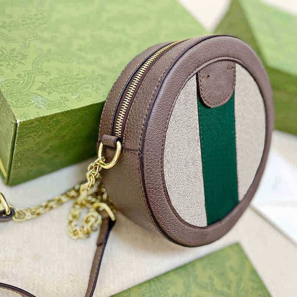 

shoulder bags designer crossbody small round chain bag luxurys handbags fashion color matching hand bag purses letters print 220825