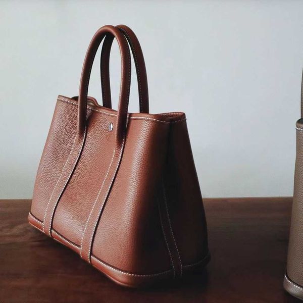 

herme bag series designer layer cowhide h home garden 36 leather tote high-capacity computer commuter mommy