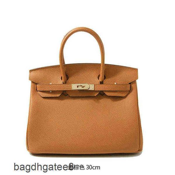 

leather bag birkins bags pattern totes woman 2023 layer cowhide litchi wome ueub