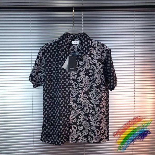 

pacthwork shirt men women 1 streetwear buttoned tees210e, White;black