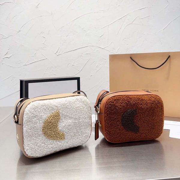 

bags designer bag totes women handbag classic luxury brand imitation zipper camera bag fashionable letter plush leather shoulder bagss walle