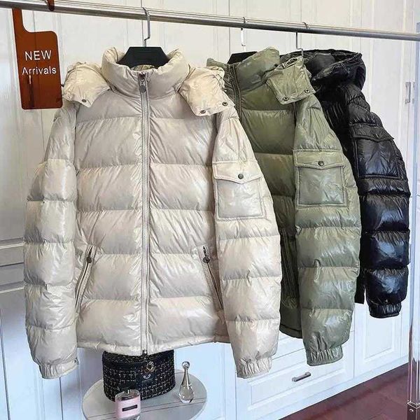 

mens designer luxury down clothing france brand bomber windshield parkas jacket style outerwear fashion hombre casual street coats s-3xl, Black