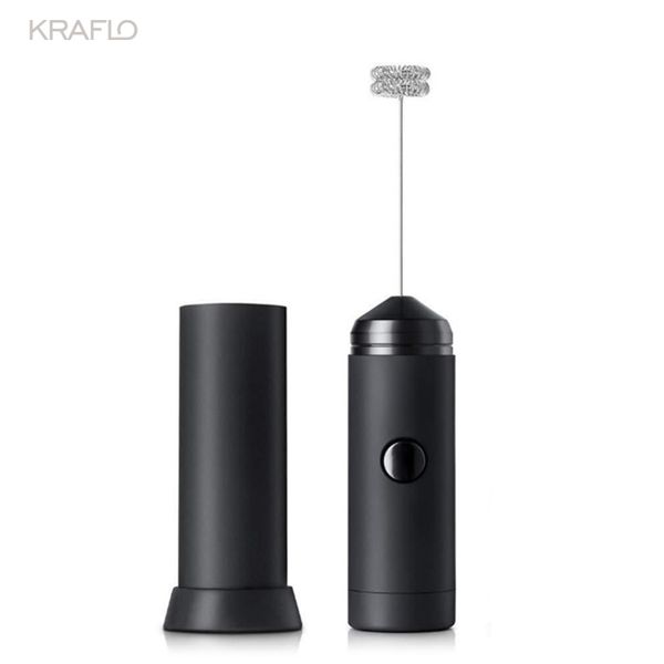 

wholesale kitchen appliance egg tools mini handheld battery operated electric milk frother coffee mixer hand beater for coffee & tea 350ml