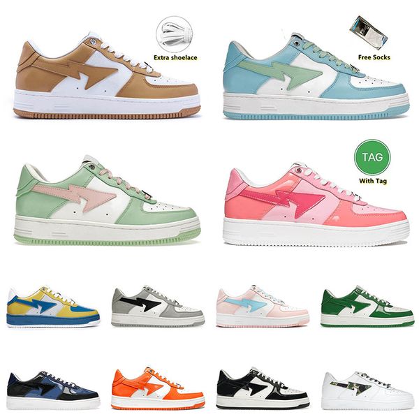 

atheltic og sneakers mens women bapesta shoes sk8 sta vintage a bathing bapestas platform flat vintage skate low paste blue men trainers jog