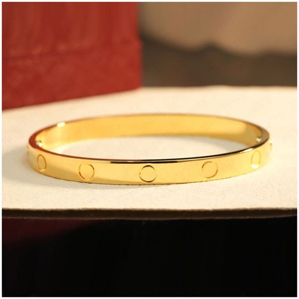 

316l stainless steel designer bracelets luxury jewelry silver rose gold screwdriver bangle for women and men couple jewelry with velvet bag, Golden;silver