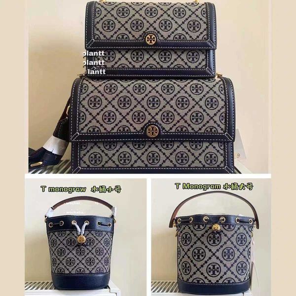 

designer torysburchs handbags tb new denim old flower tote bag wine bucket portable messenger women's guangzhou size