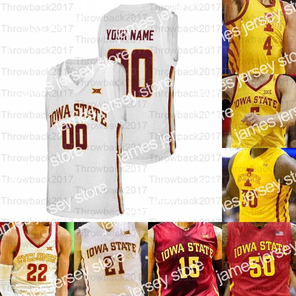 

basketball jerseys custom iowa state cyclones basketball jerseys george conditt iv tyrese haliburton rasir bolton young griffin jacobson, Black;red