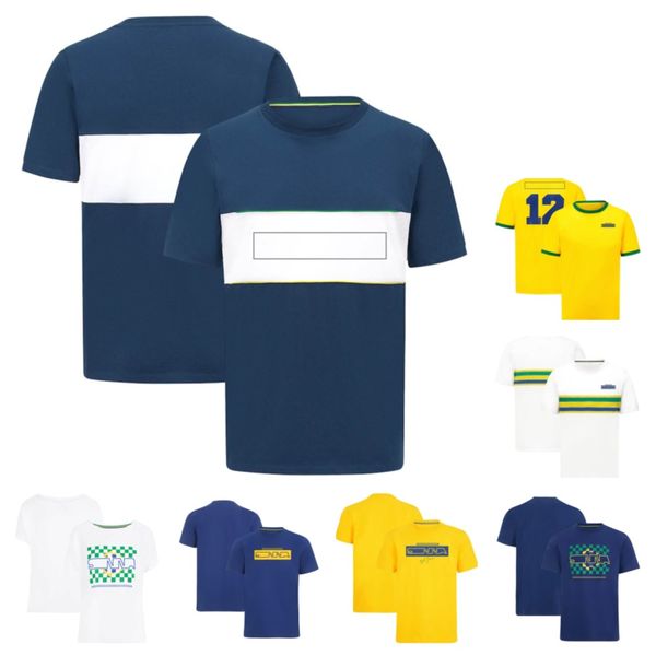 

new f1 racing suit men's and women's team quick-drying breathable crew neck short sleeve t-shirt plus size custom fan shirt