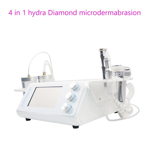 

4 in 1 diamond microdermabrasion machine hydro ultrasonic dermabrasion facial care machines with warm cold hammer
