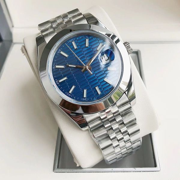 

mens watch automatic mechanical watches 41mm stainless steel 904l life waterproof casual business wristwatch montre de luxe, Slivery;brown