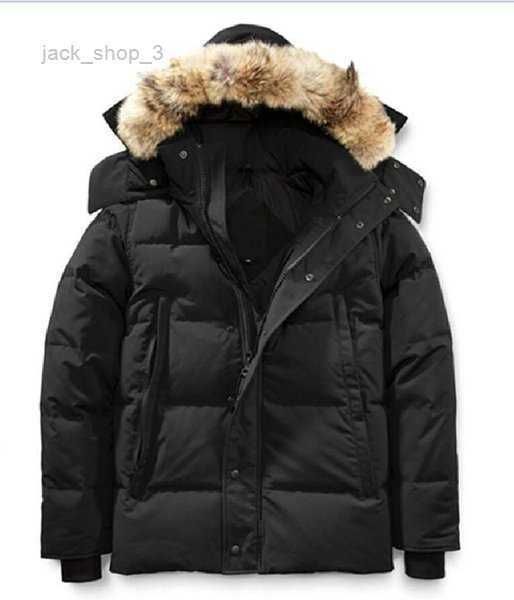 

jackets nfc chip men's down parkas winter fourrure parka homme jassen chaquetas outerwear wolf fur hooded manteau canada jacket coat hi, Black