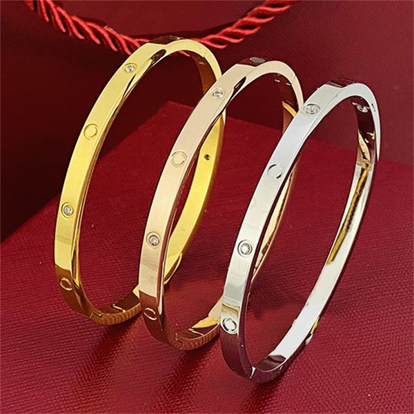 

tennis bangle designer luxurious jewelry for women mens couple charms bracelet golden plated designer wholesale jewelris bracelets rose bang, Black