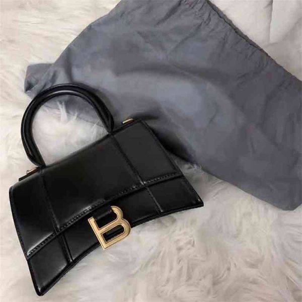 

designer balencigas handbags bag hourglass high-grade cowhide half moon personalized texture versatile one shoulder diagonal b-shaped