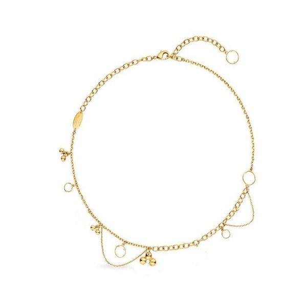 

classic design bracelet for woman flower element with chain tail adjustable size bracelets fashion trend necklace282b, Golden;silver