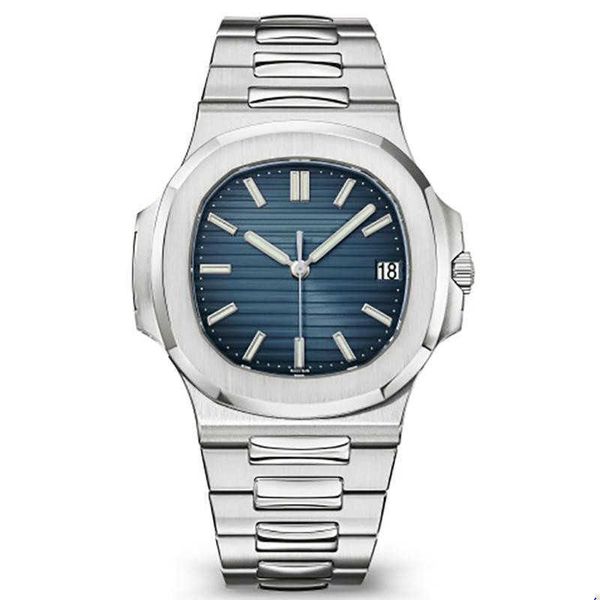 

fashion watch men automatic watches silver strap blue stainless mens automatic mechanical waterproof wristwatch montre de luxe gifts, Slivery;brown