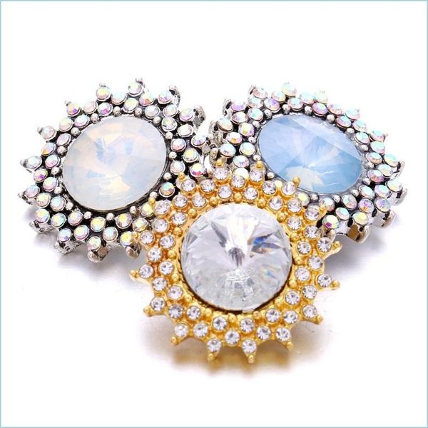

clasps hooks wholesale rhinestone sun shape 18mm snap button clasp metal charms for snaps jewelry findings suppliers drop delivery dhfal