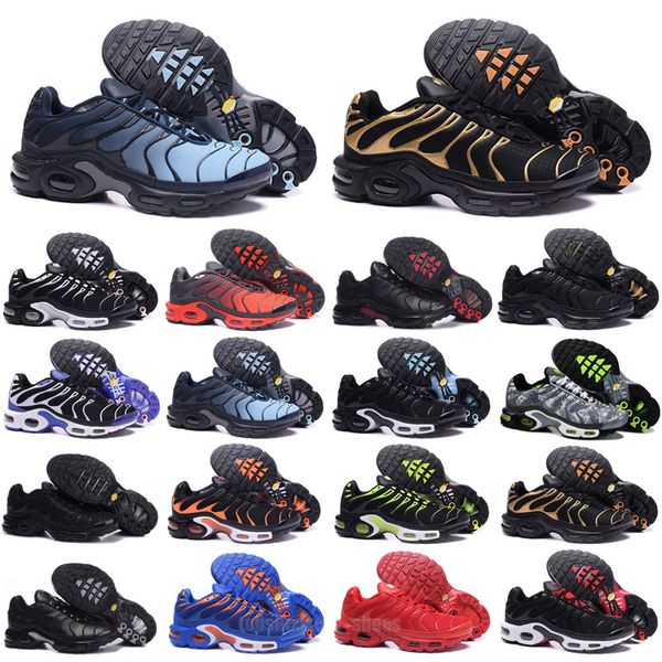 

running shoes breathable trainers sports sneakers triple white black laser blue volt glow tiger ghost green tn plus 3 mens women oreo womens