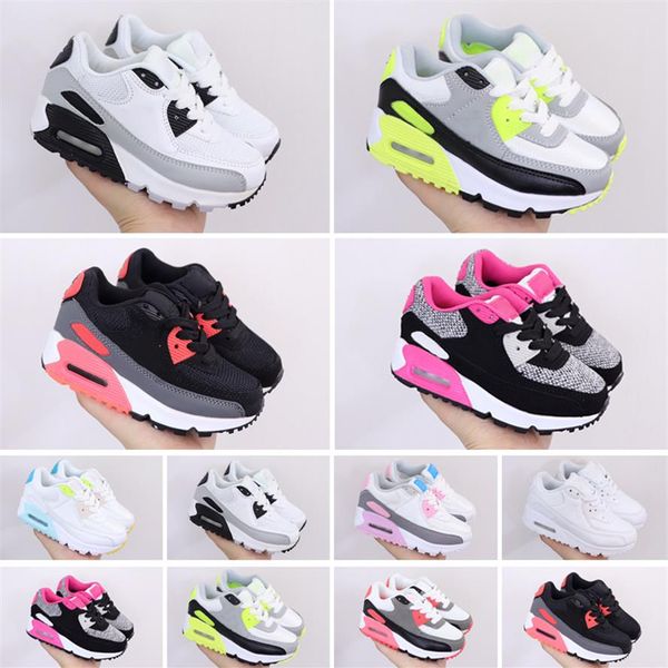 

2021 athletic outdoor kids sneakers for boys girls shoes platform children chaussures teenage thick soled youth sports trainers274w, Black