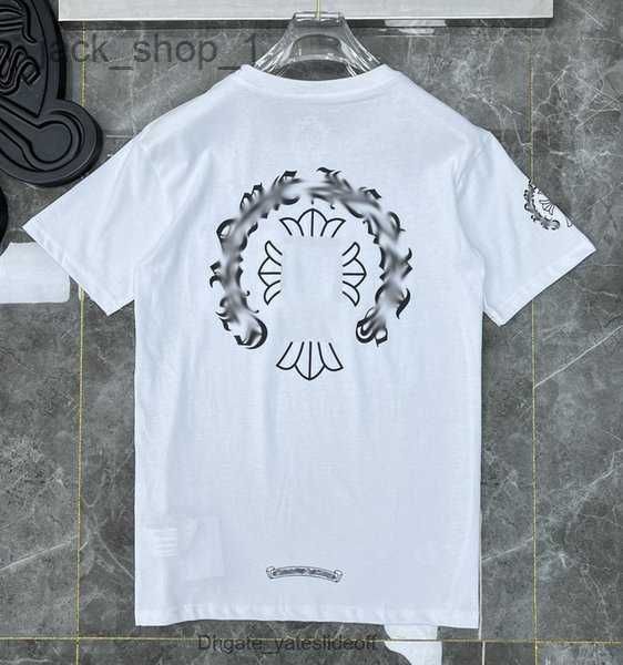 

ch men's t-shirts classics mens t shirts brand crew neck short sleeves tees ch sweater casual heart horseshoe sanskrit fashio 8iri, White;black