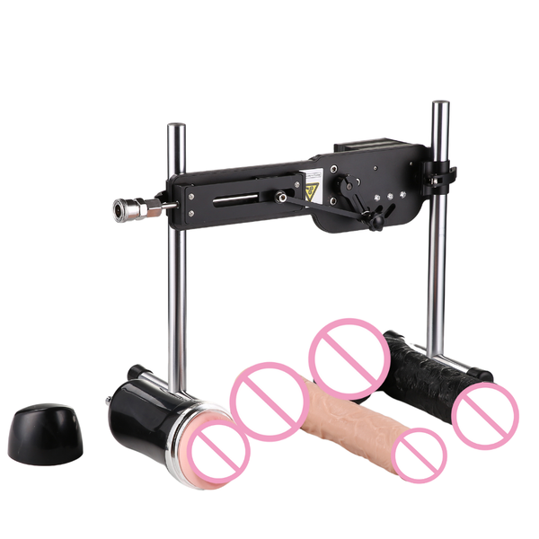 

costumes powerful remote control premium machine for automatic love machine with different attachment for couples cosplay, Black