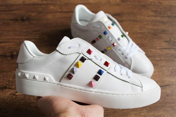 

shoes qt 1 1 fashion womens mens designer with studs eleven rubber sole casual sneakers for men valentinoe''valentinoity gsw, Black