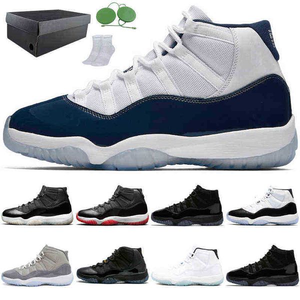 

original men arrive high 11s basketball shoes cool grey concord 23 cap and gown bred legend blue prom night gamma blue sports sneakers, Black