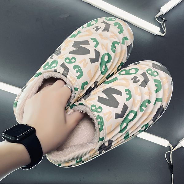 

shoes designer classic fashion latest style lightweight breathable comfortable insole non slip soft sole letter pattern cotton slippers for, Red;white