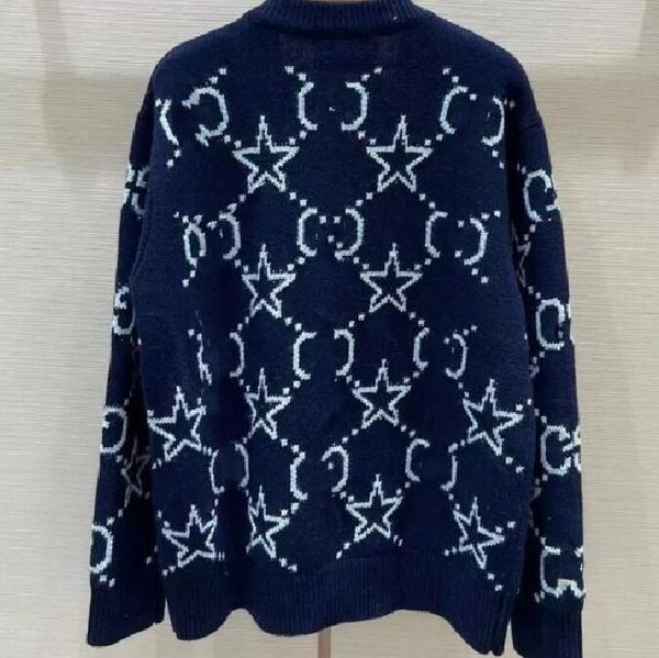 

2023 women's sweaters winter fall women brand designer letter pattern cardigan sweater coat wool blended woman knitwear ladies knitted, White;black