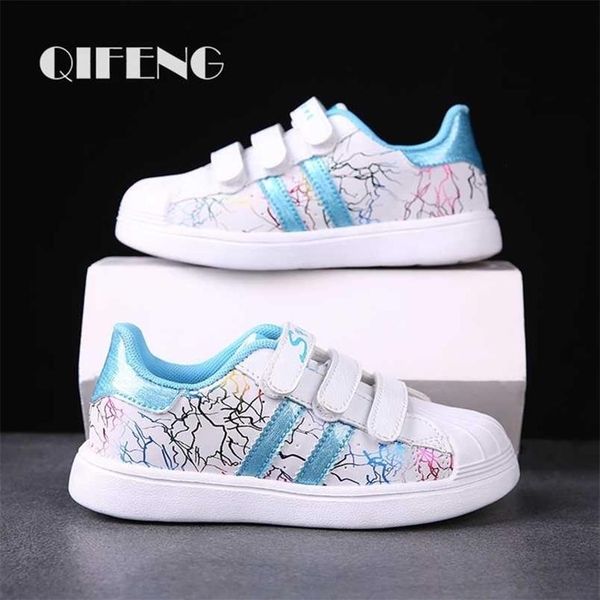 

athletic & girls casual light leather flat sneakers kids summer children footwear winter canvas autumn 8 220125310a, Black