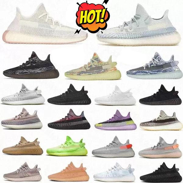 

2022 og men running shoes men women casual jogging bred white black static reflective ash pearl tail light cream zebra clay beluga sport tra