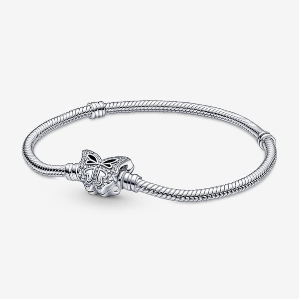 

butterfly snake bone chain charm bracelets girl jewelry gift diy fit pandora style bracelet, Golden;silver