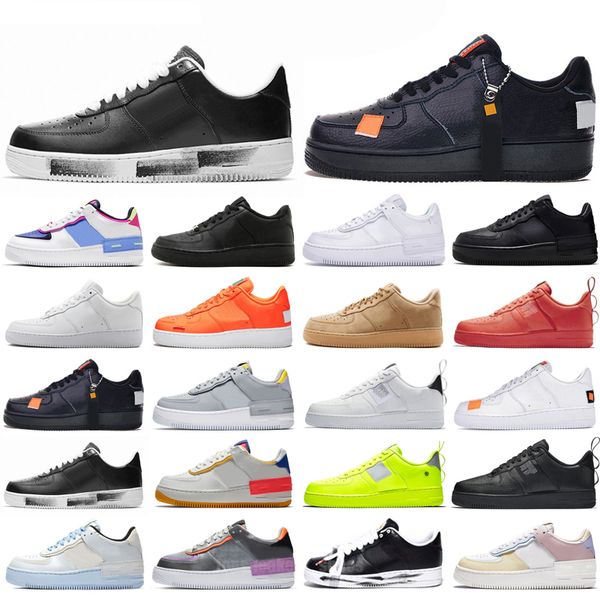 

casual shoes outdoor sports sneakers designer one classic triple white black mens walking jogging platform 36-45 size men women