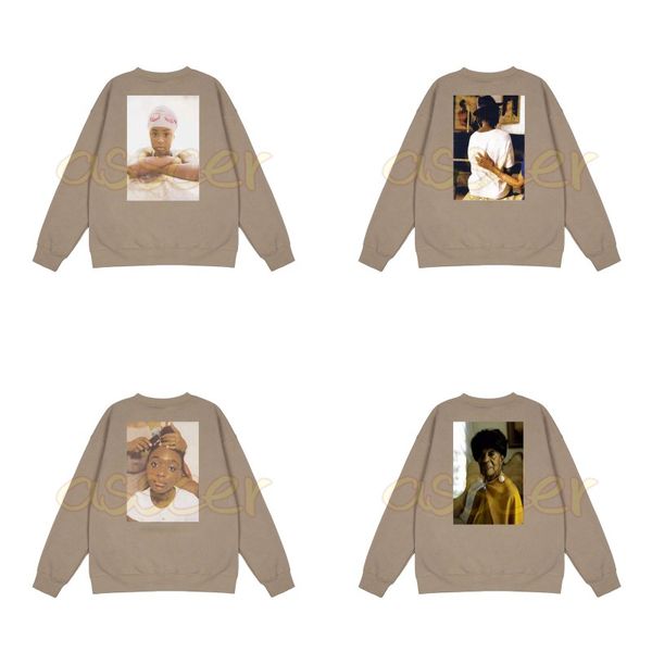 

winter autumn mens round neck add fleece hoodies womens long sleeve sweatshirts casual clothing asain size s-xl, Black