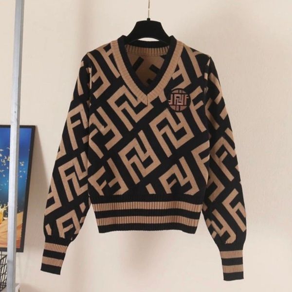 

sweater man woman luxury cardigan knit v-neck womens letter sleeve clothes pullover s-l, White;black