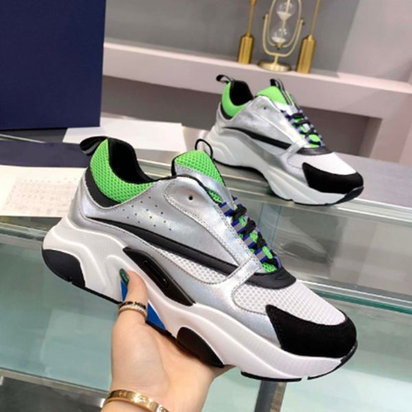 

designer b22 running shoes leather men womens sneaker knitted thick-soled mesh rubber outdoor sports mens sneakers fashion platform reflecti