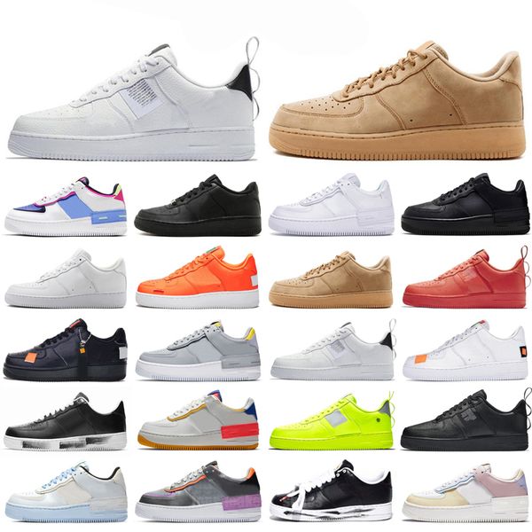 

casual shoes sneakers shoes white university blue fashion designers 1 low mca mens one chaussures us 36-45, Black