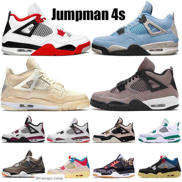

jumpman 4 mens basketball shoes 4s retro black cat white oreo university blue metallic purple bred shimmer cactus jack men w air1 jordas 4 j