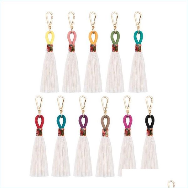 

keychains lanyards key chain handmade bohemian boho colorf tassel fashion exquisite keychain gifts for love and yourself holiday g dhxj8, Silver