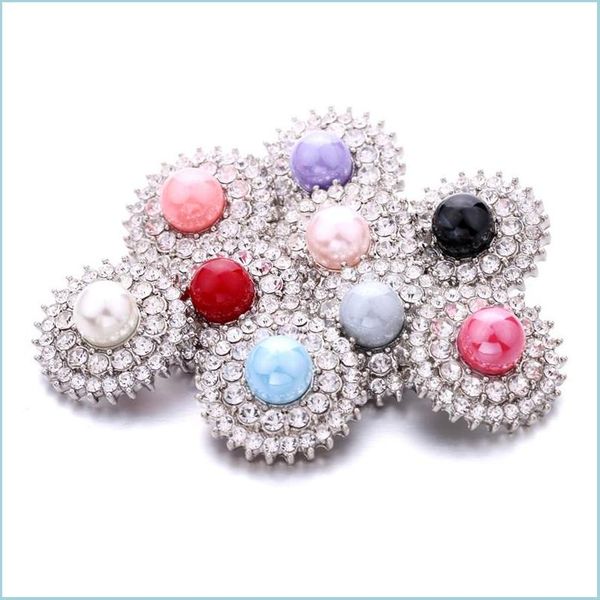 

clasps hooks wholesale mix acrylic snap buttons clasp 18mm metal rhinestone decorative sunflower button charms for diy snaps jewel dhiqx