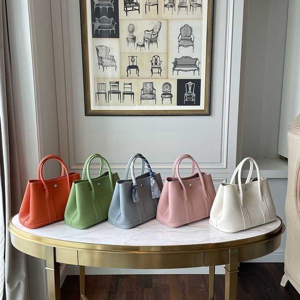 

herme bag series designer new genuine leather garden high beauty value light luxury women's versatile large capacity hand pure pitot wo