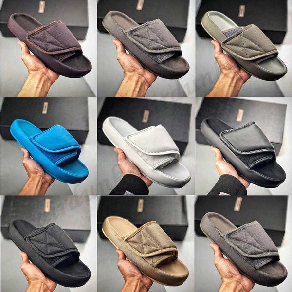 

slippers slides designer yeesys fashion kany canvas desert sand earth brown resin mens womens slipper pantoufle sneakers beach slip-on shoes, Black