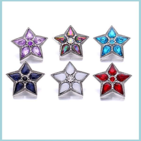 

clasps hooks noosa fivepointed star 18mm ginger snap jewelry black plated diy necklace bracelet accessory new finding drop deliver dhq94