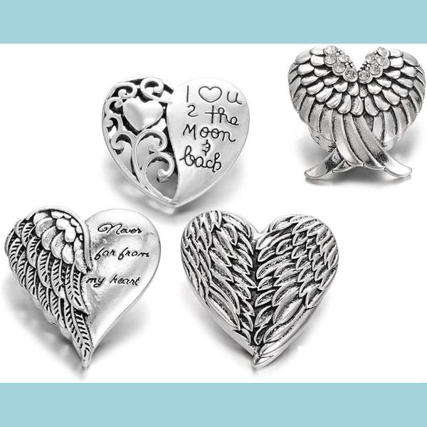 

clasps hooks noosa wings heart ginger snap i love you to the moon and back chunks 18mm buttons diy bracelet necklace jewelry gift dhc25