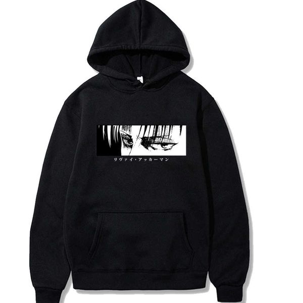 

attack on titan hoodie sweatshirt men's sweater hoodie sweatshirt, Black