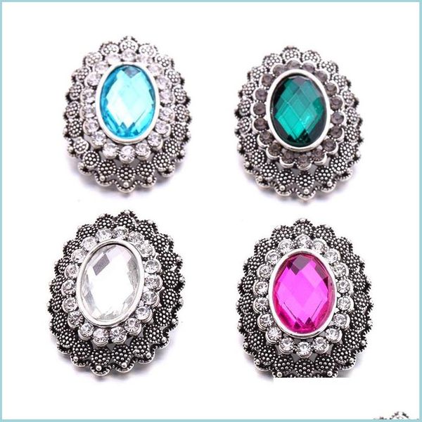 

clasps hooks rhinestone gadget clasps chunk oval 18mm snap button charms bk for snaps diy jewelry findings suppliers gift drop del dhw6g