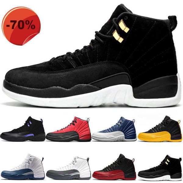 

twist basketball shoes 12 des chaussures 12s dark concord reverse flu game university gold indigo french blue mens trainers sport sneakers