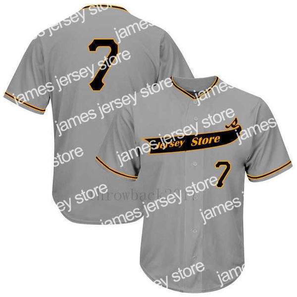 

baseball jerseys store commemorative brown icon no7 exquisite embroidery cloth breathable sweat absorption professional, Blue;black
