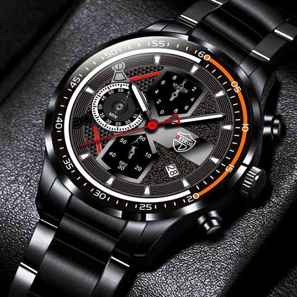 

tags watch men 2022 fashion men sport watch luxury men busins stainls steel quartz luminous clock calendar date man casual leather watc300y, Slivery;brown