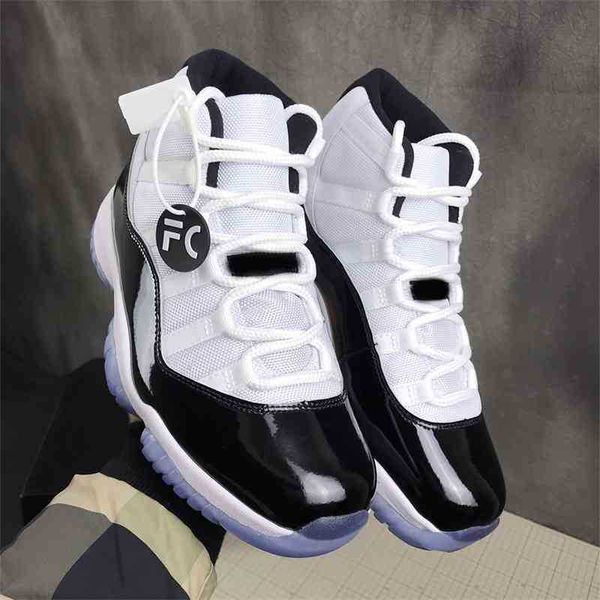 

shoes high jumpman 11s concord 45 mans white black true carbon plate sole sneakers